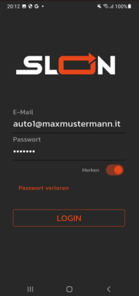 Login Screen